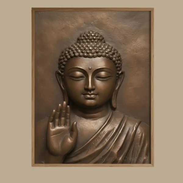 Silent Grace of the Enlightened One – Buddha Wall Art