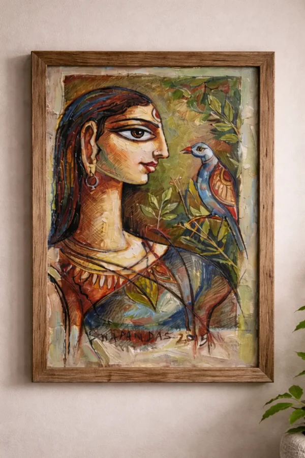 Goddess Durga as Bihanga Sakhi – The Divine Companion of Birds and Nature