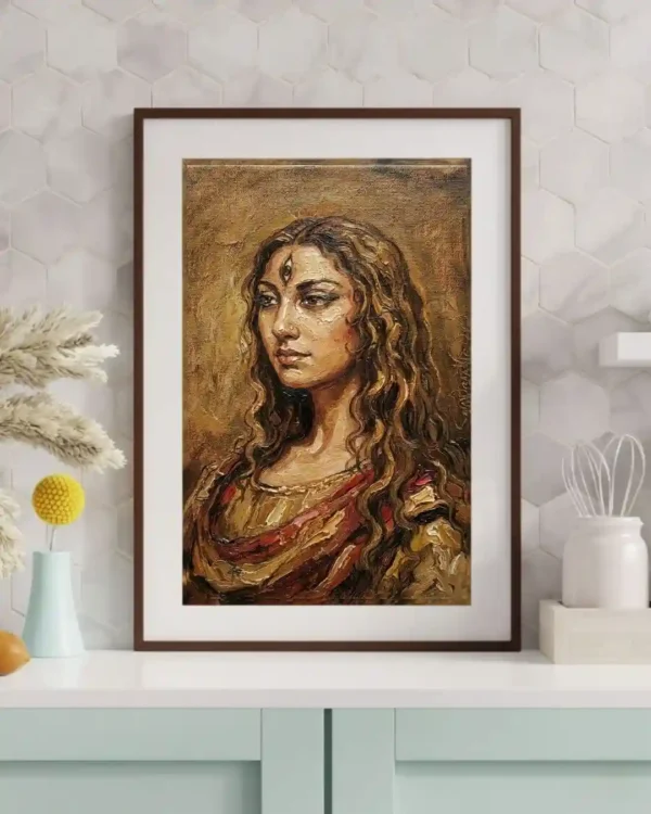 Goddess Durga as Chandrika – A Timeless Divine Portrait