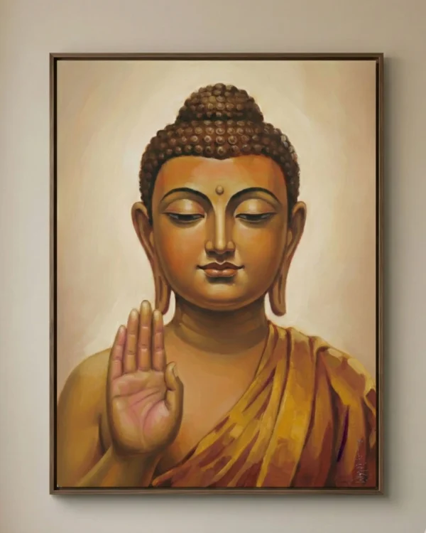Serene Buddha Digital Wall Art | Spiritual Printable Buddha Painting for Meditation & Home Decor