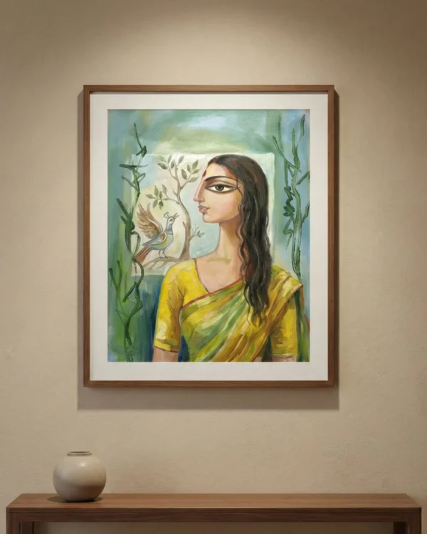 Devi Durga as Haripriya – Divine Hindu Goddess Digital Wall Art | Spiritual Printable Artwork