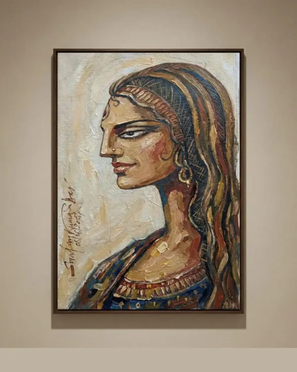 Devi Durga as Chetna – Sacred Digital Wall Art for Spiritual & Modern Interiors