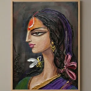 Devi Durga Wall Art – Surupa Form Sacred Indian Goddess Portrait | Printable Digital Download